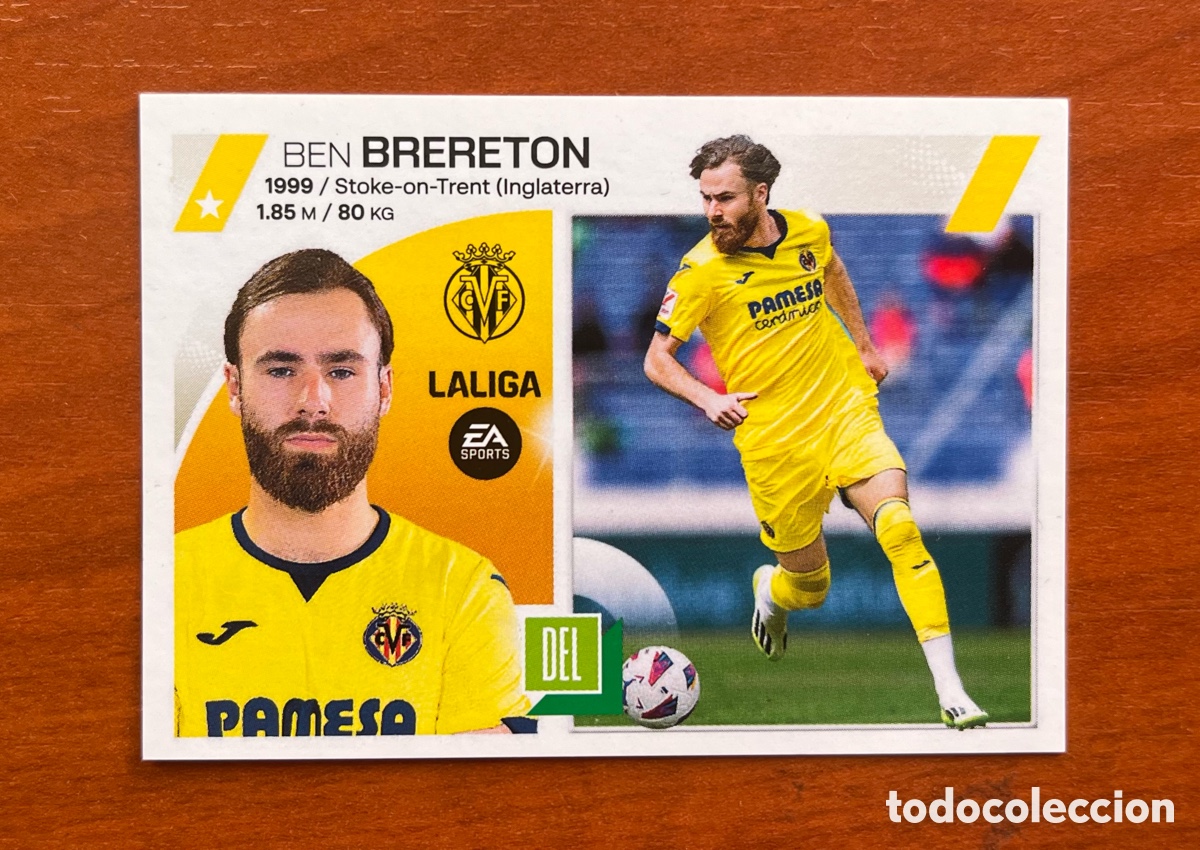 Cromos de f&uacute;tbol: BEN BRERETON VILLARREAL CF N&ordm;19 B LIGA ESTE 23/24 LIGA ESTE 2023 2024 PANINI NUNCA PEGADO