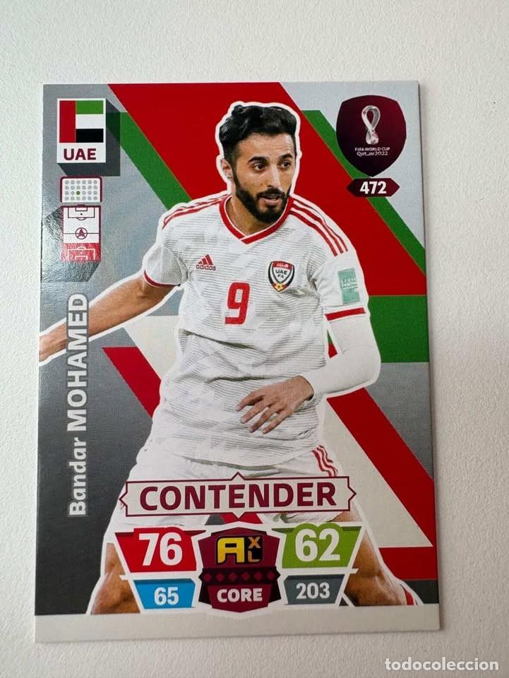 Cromos de f&uacute;tbol: Carta Bandar Mohamed Emiratos Arabes Unidos Contender 472 Mundial Qatar 2022 Adrenalyn XL