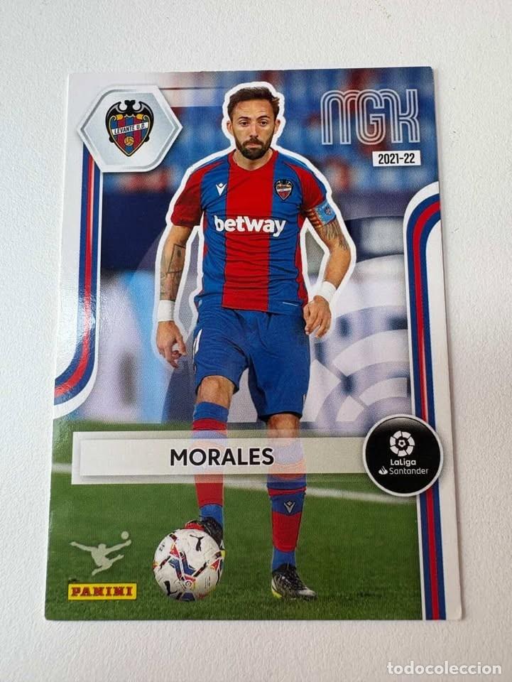 Cromos de f&uacute;tbol: Carta Morales Levante 214 Megacracks 2021-22