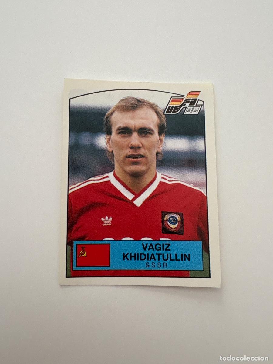 Cromos de f&uacute;tbol: 21. CROMO STICKER SIN PEGAR PANINI EUROCOPA EURO 88 SSRR RUSIA VAGIZ KHIDIATULLIN N 245