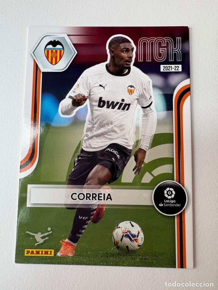 Cromos de f&uacute;tbol: Carta Correia Valencia 328 Megacracks 2021-22