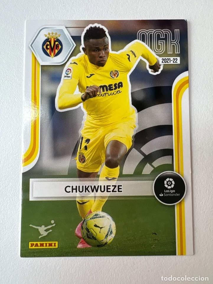 Cromos de f&uacute;tbol: Carta Chukwueze Villareal 360 Megacracks 2021-22