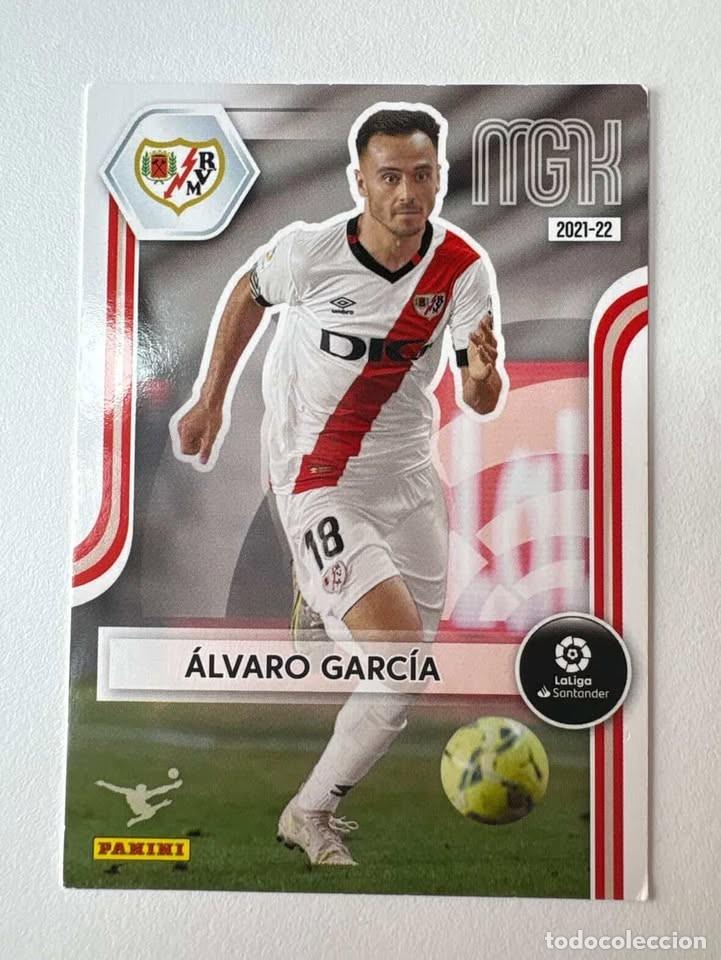 Cromos de f&uacute;tbol: Carta &Aacute;lvaro Garc&iacute;a Rayo Vallecano 287 Megacracks 2021-22