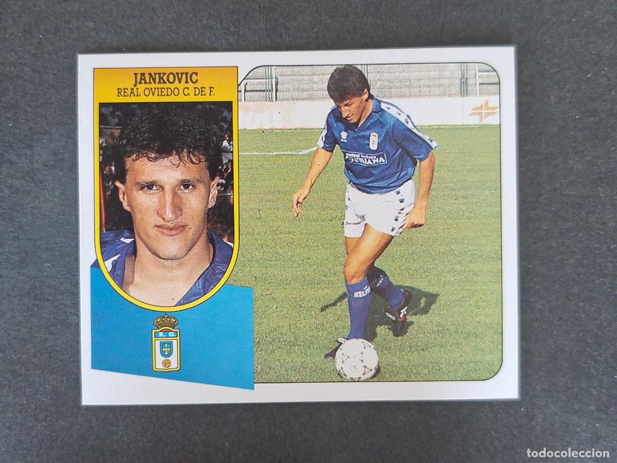 Cartes &agrave; collectionner de Football: L3 JANKOVIC REAL OVIEDO LIGA ESTE 1991 1992 91 92 CARTON SIN PEGAR NUNCA PEGADO