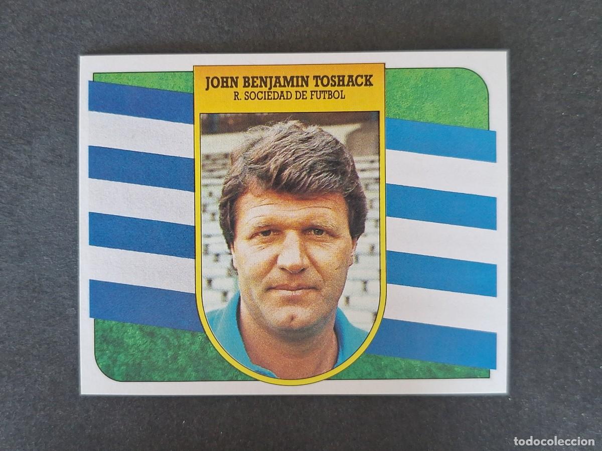 Cromos de f&uacute;tbol: L3 J. B. TOSHACK ENTRENADOR REAL SOCIEDAD LIGA ESTE 1991 1992 91 92 CARTON SIN PEGAR NUNCA PEGADO