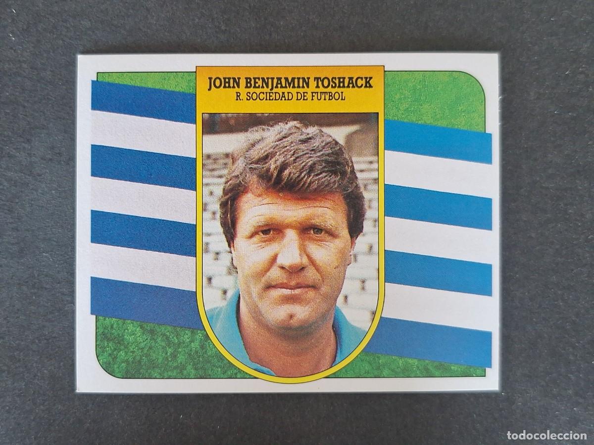 Cromos de f&uacute;tbol: L3 J. B. TOSHACK ENTRENADOR REAL SOCIEDAD LIGA ESTE 1991 1992 91 92 CARTON SIN PEGAR NUNCA PEGADO