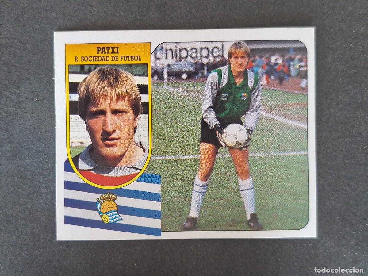 Cromos de f&uacute;tbol: L3 PATXI REAL SOCIEDAD LIGA ESTE 1991 1992 91 92 CARTON SIN PEGAR NUNCA PEGADO