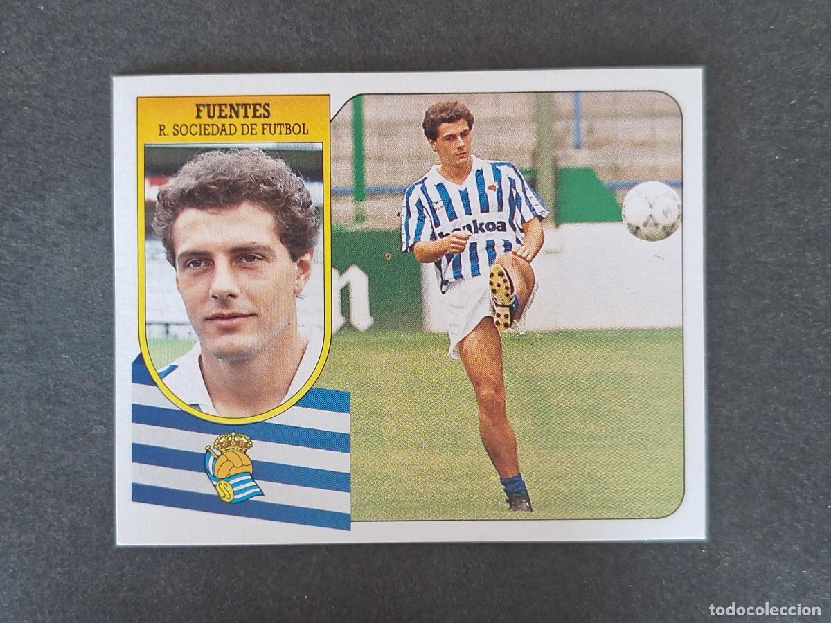 Cromos de f&uacute;tbol: L3 FUENTES REAL SOCIEDAD LIGA ESTE 1991 1992 91 92 CARTON SIN PEGAR NUNCA PEGADO