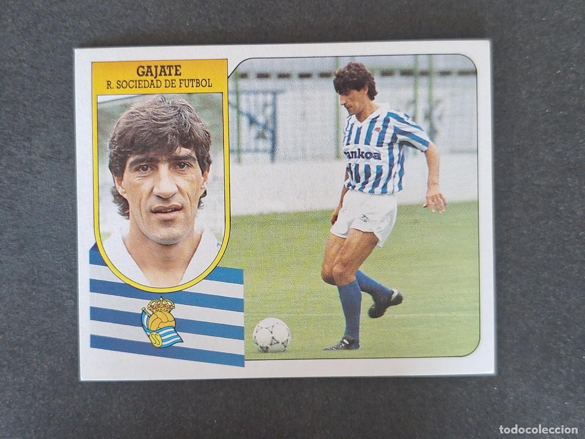 Cromos de f&uacute;tbol: L3 GAJATE REAL SOCIEDAD LIGA ESTE 1991 1992 91 92 CARTON SIN PEGAR NUNCA PEGADO