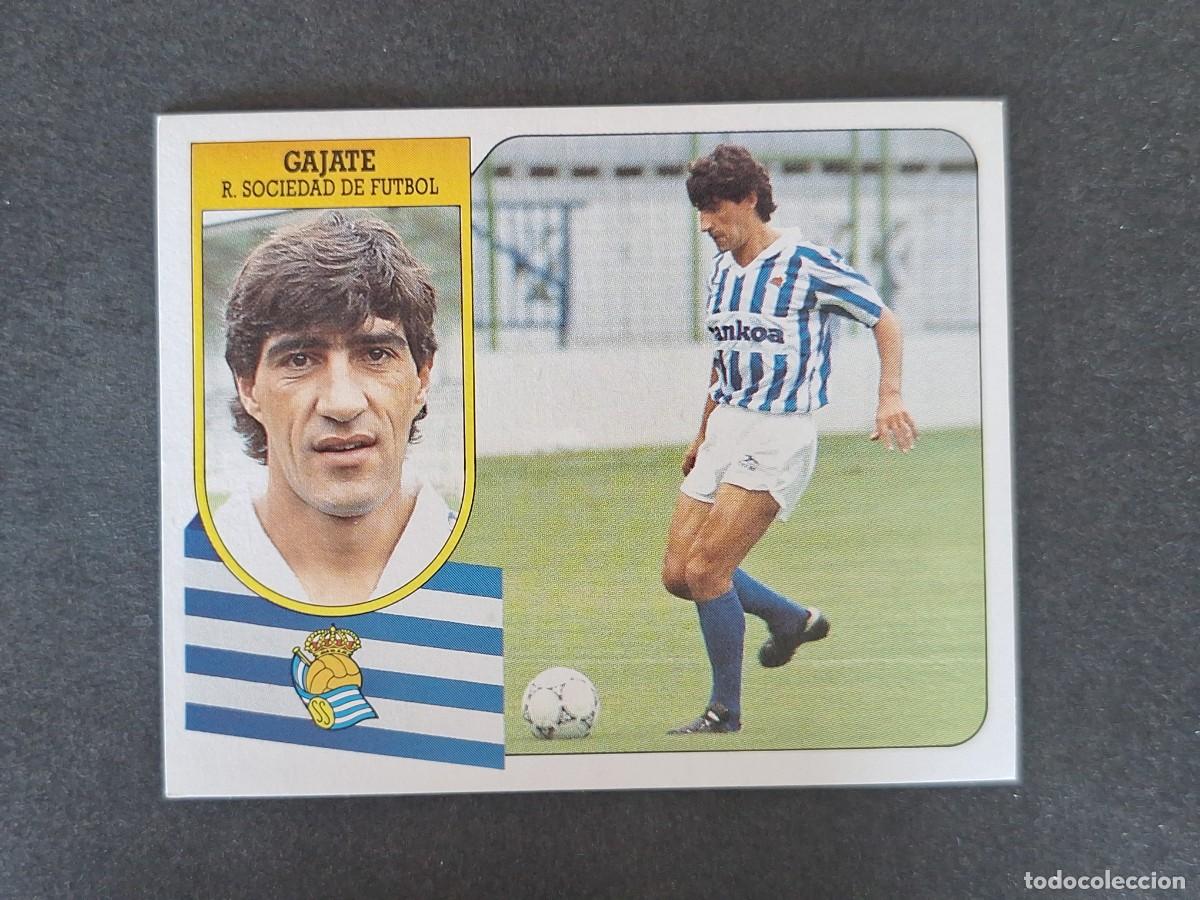 Cromos de f&uacute;tbol: L3 GAJATE REAL SOCIEDAD LIGA ESTE 1991 1992 91 92 CARTON SIN PEGAR NUNCA PEGADO