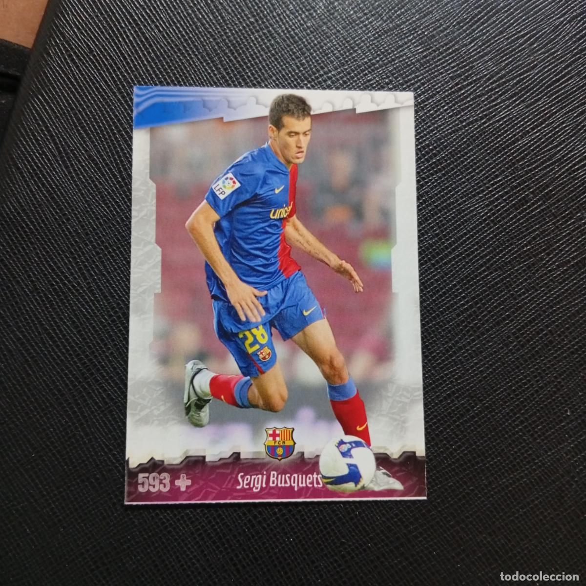 Cromos de f&uacute;tbol: 593 SERGIO BUSQUETS BARCELONA MUNDICROMO QUIZ GAME 2008 2009 FUTBOL 08 09 - A212 PG3 FICHAJE