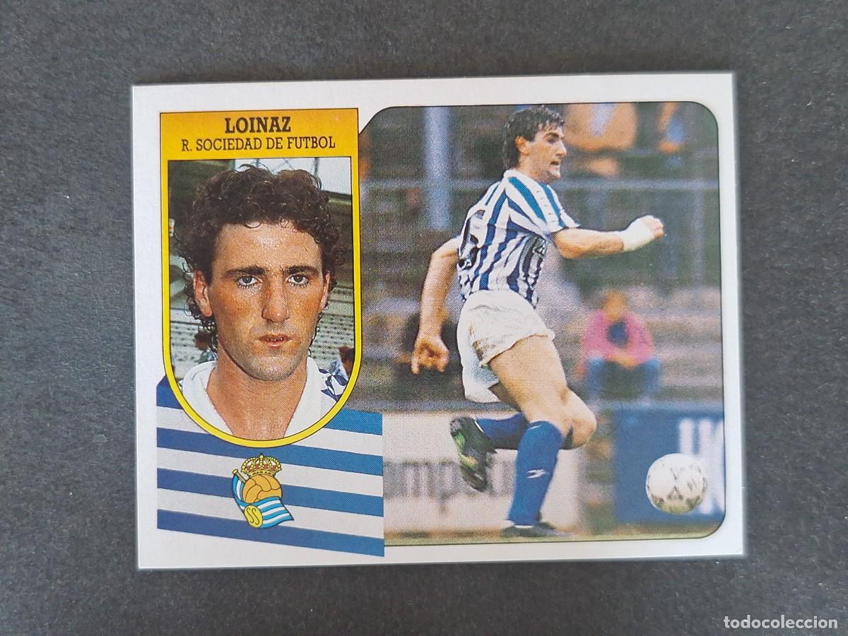 Fu&szlig;ball-Sticker: L3 LOINAZ REAL SOCIEDAD LIGA ESTE 1991 1992 91 92 CARTON SIN PEGAR NUNCA PEGADO