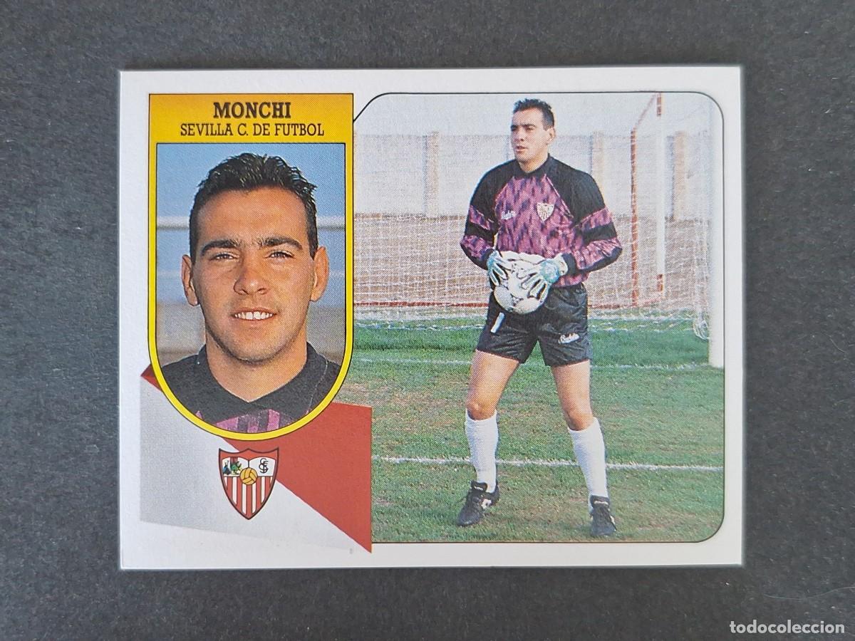 Fu&szlig;ball-Sticker: L3 MONCHI SEVILLA C. F. LIGA ESTE 1991 1992 91 92 CARTON SIN PEGAR NUNCA PEGADO
