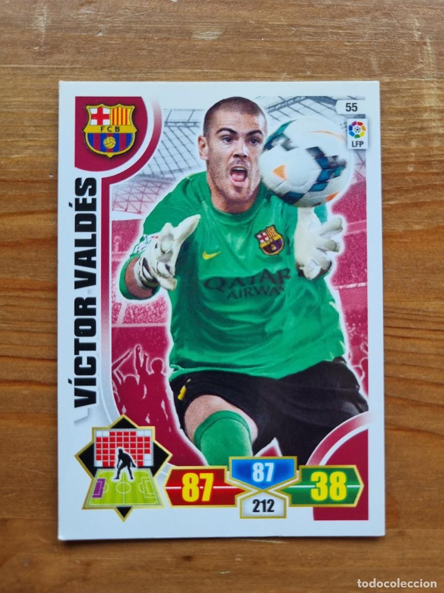 Cromos de f&uacute;tbol: 55 V&Iacute;CTOR VALD&Eacute;S (FC Barcelona). Liga 2013 2014 13 14 Adrenalyn XL