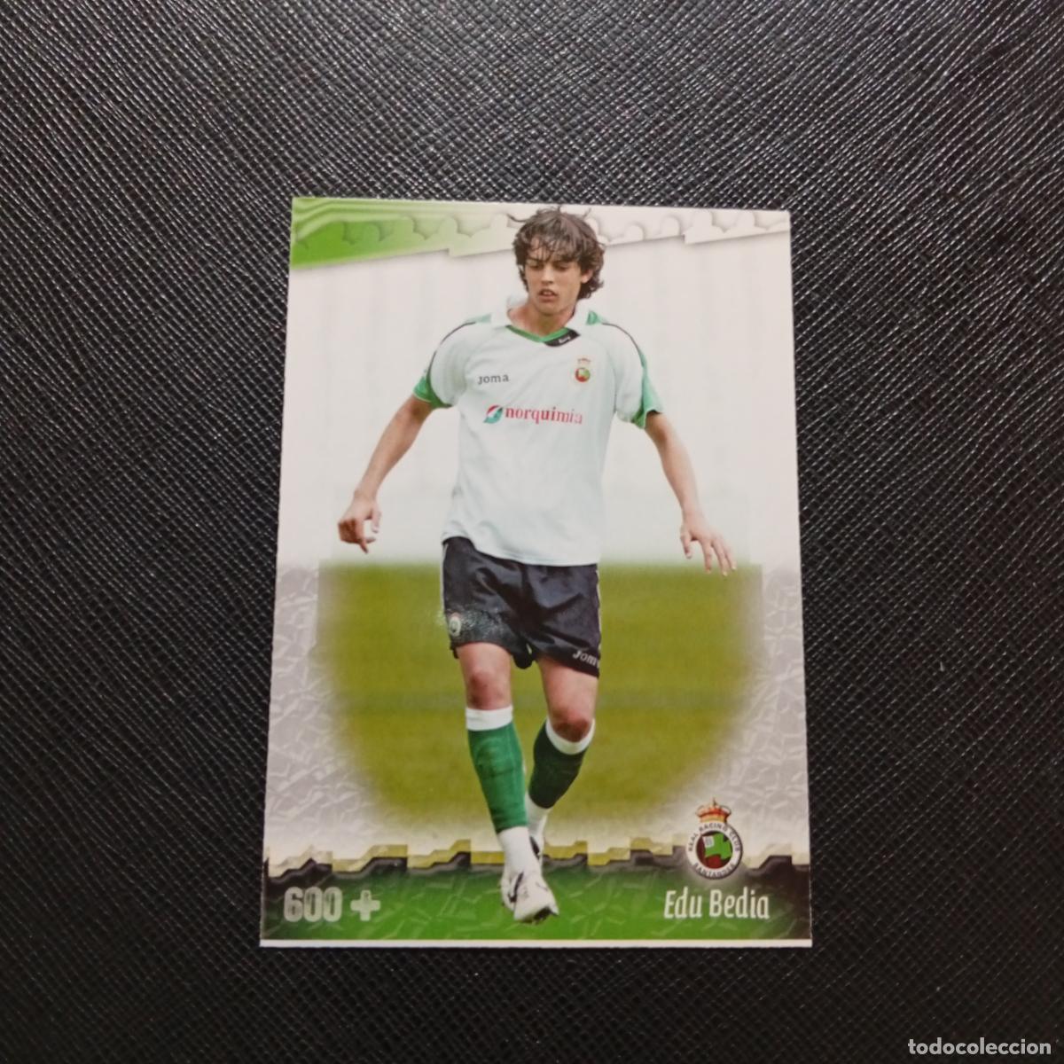 Cromos de f&uacute;tbol: 600 EDU BEDIA RACING MUNDICROMO QUIZ GAME 2008 2009 FUTBOL 08 09 - A212 PG4 FICHAJE