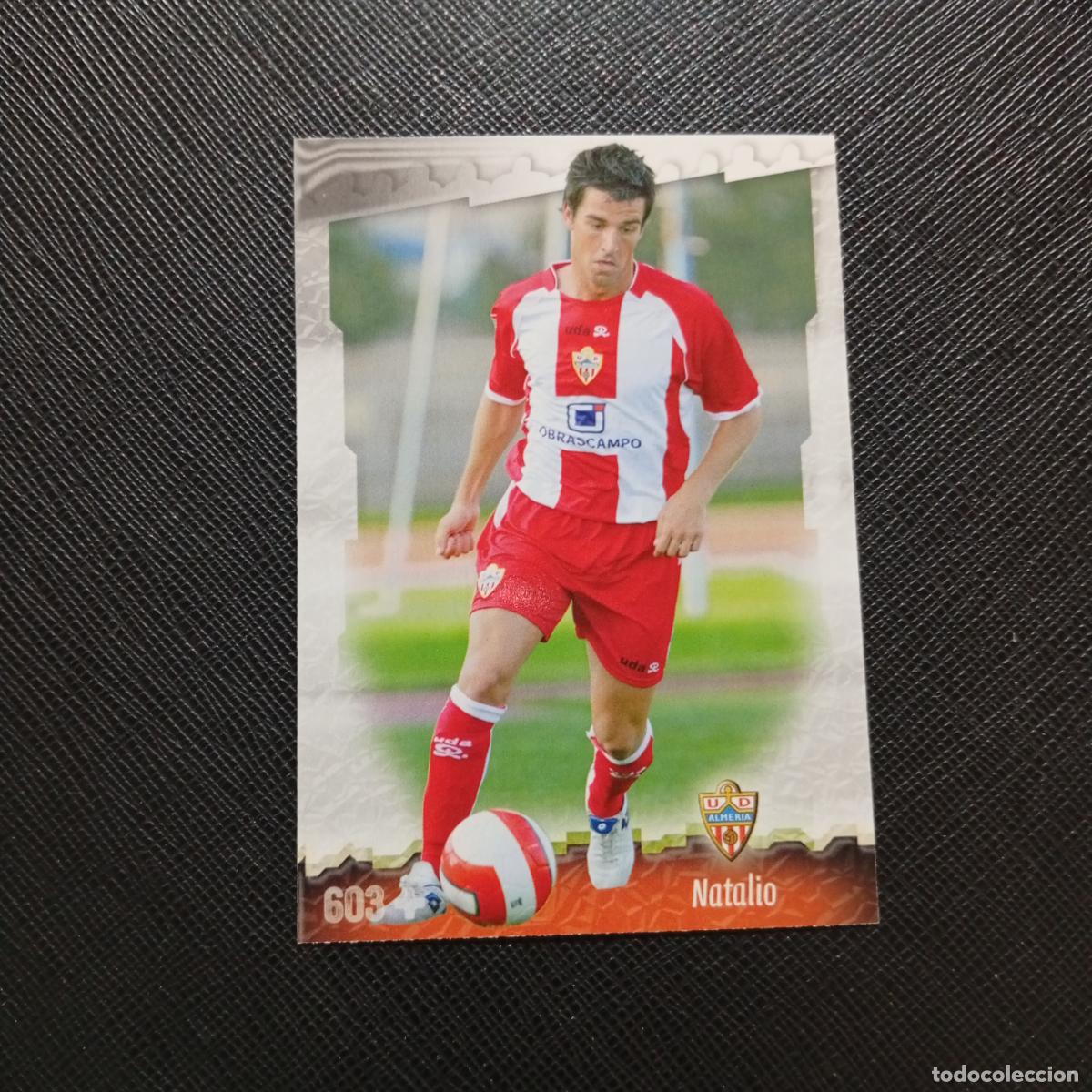 Cromos de f&uacute;tbol: 603 NATALIO ALMERIA MUNDICROMO QUIZ GAME 2008 2009 FUTBOL 08 09 - A212 PG4 FICHAJE