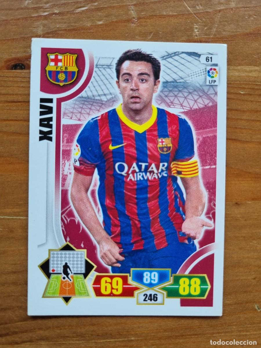 Cromos de f&uacute;tbol: 61 XAVI (FC Barcelona). Liga 2013 2014 13 14 Adrenalyn XL