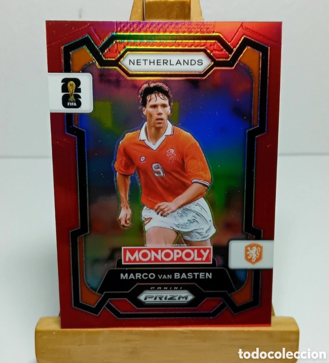 Cromos de f&uacute;tbol: MARCO VAN BASTEN 2026 HOLANDA RED MONOPOLY PRIZM PANINI.