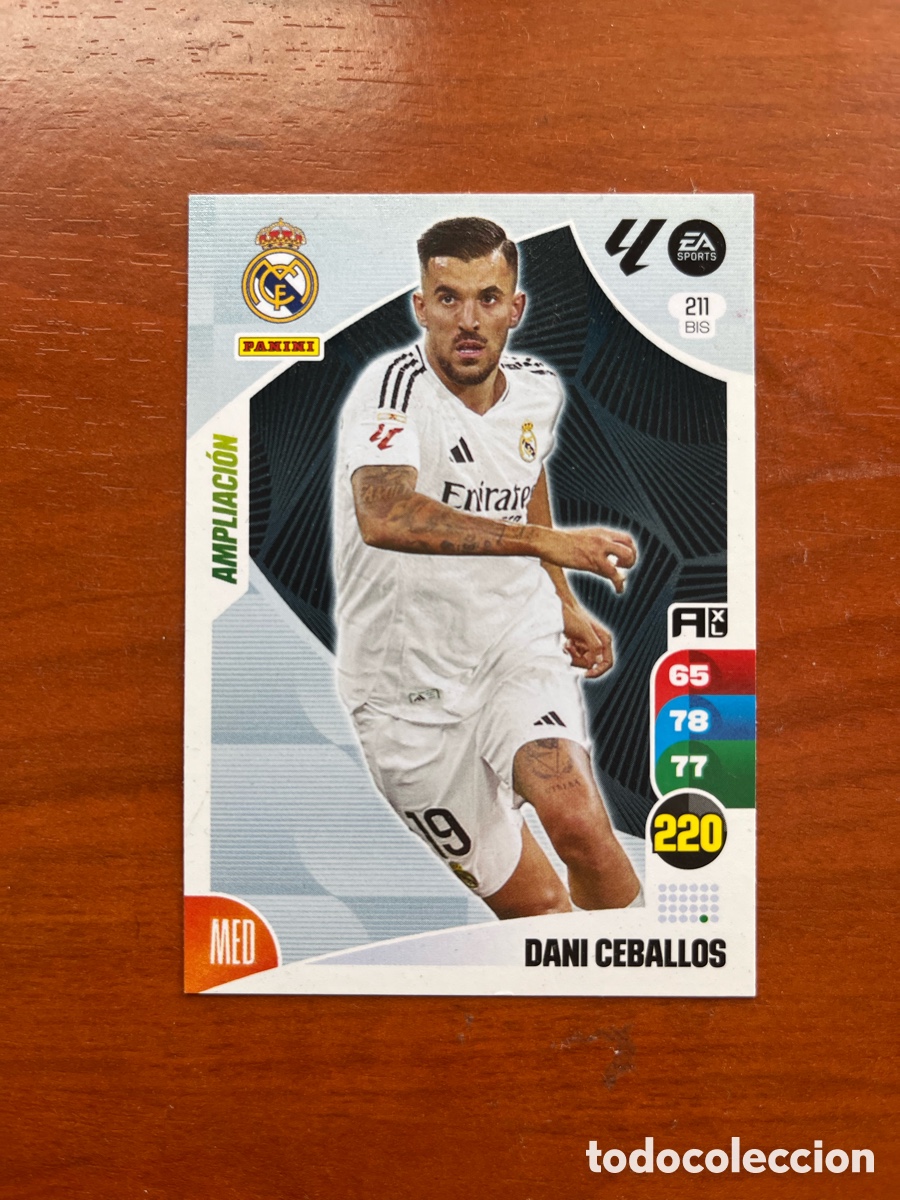 Cromos de f&uacute;tbol: 211 BIS DANI CEBALLOS REAL MADRID AMPLIACION ADRENALYN XL 2024 2025 CROMO LIGA 24 25 PANINI