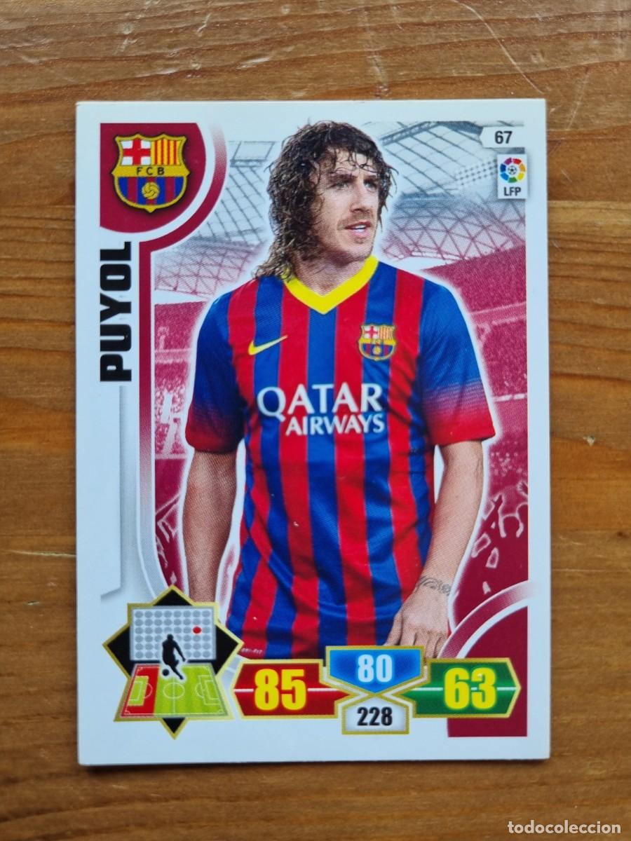 Cromos de f&uacute;tbol: 67 PUYOL (FC Barcelona). Liga 2013 2014 13 14 Adrenalyn XL