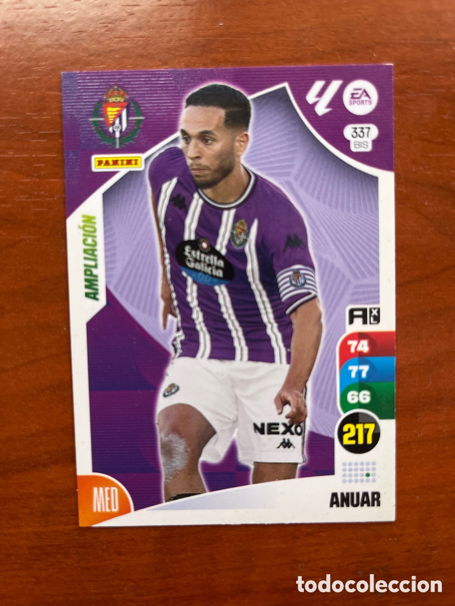 Figurine di Calcio: 337 BIS ANUAR AMPLIACION VALLADOLID CROMOS ADRENALYN XL LALIGA CARD 2024 2025 24 25 PANINI