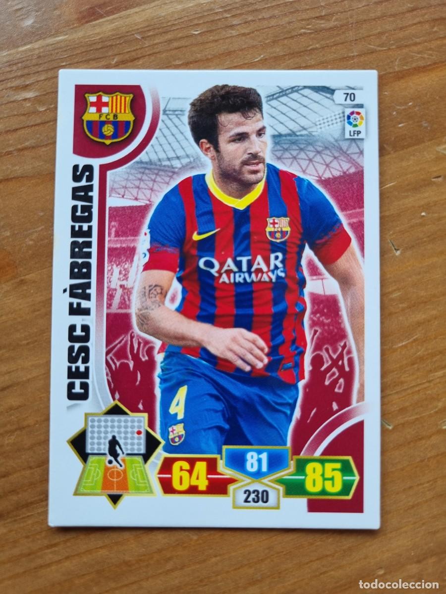 Figurine di Calcio: 70 CESC F&Aacute;BREGAS (FC Barcelona). Liga 2013 2014 13 14 Adrenalyn XL