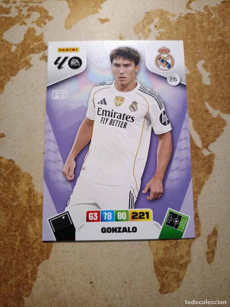 Cartes &agrave; collectionner de Football: Real Madrid 215 GONZALO Adrenalyn 2025-26