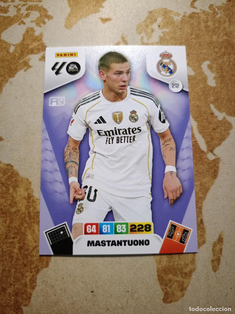Football Stickers: Real Madrid 212 MASTANTUONO Adrenalyn 2025-26