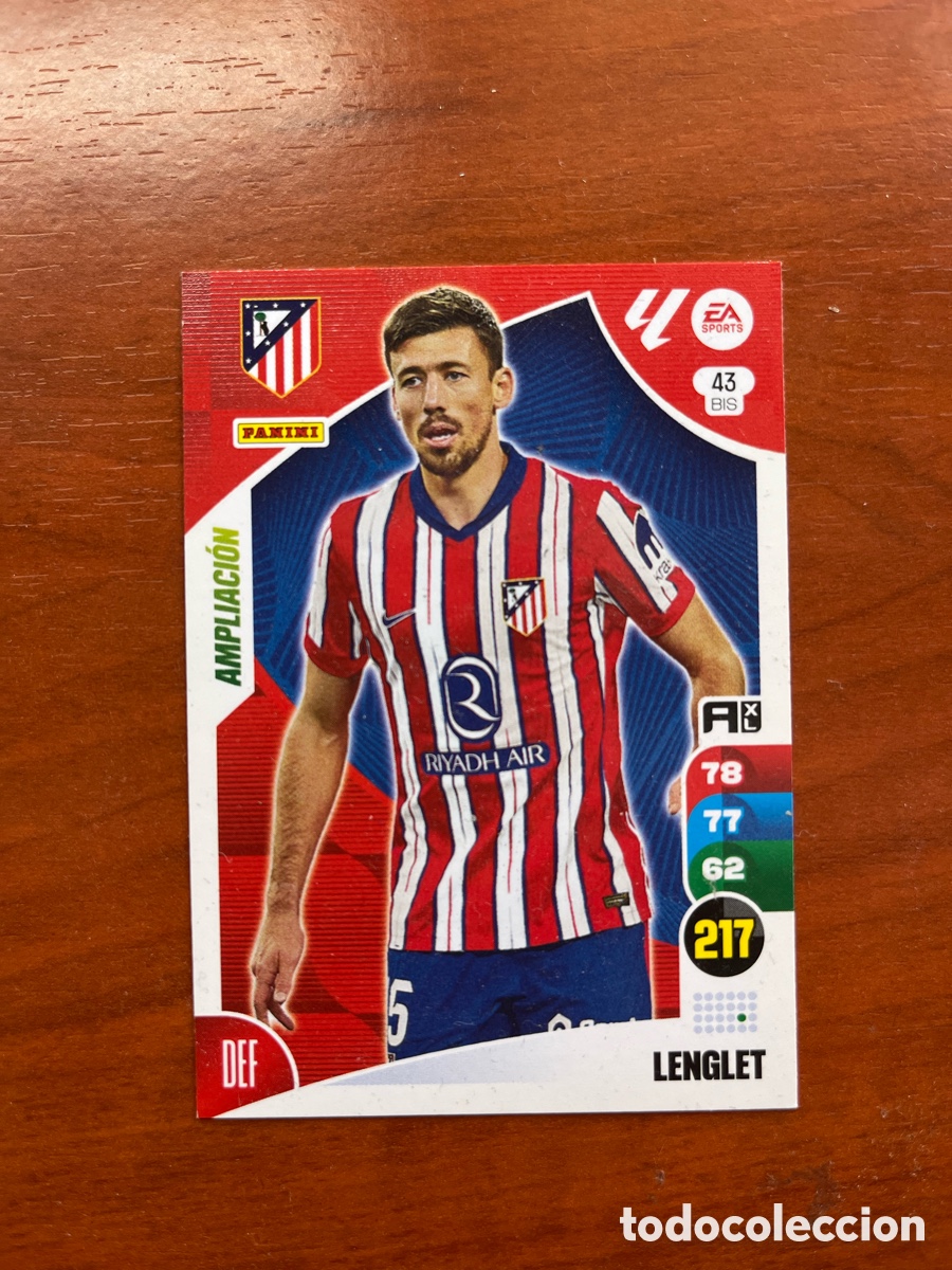Cromos de f&uacute;tbol: AMPLIACION 43 BIS LENGLET ATLETICO DE MADRID ADRENALYN XL 2024 2025LA LIGA CARD 24 25 PANINI