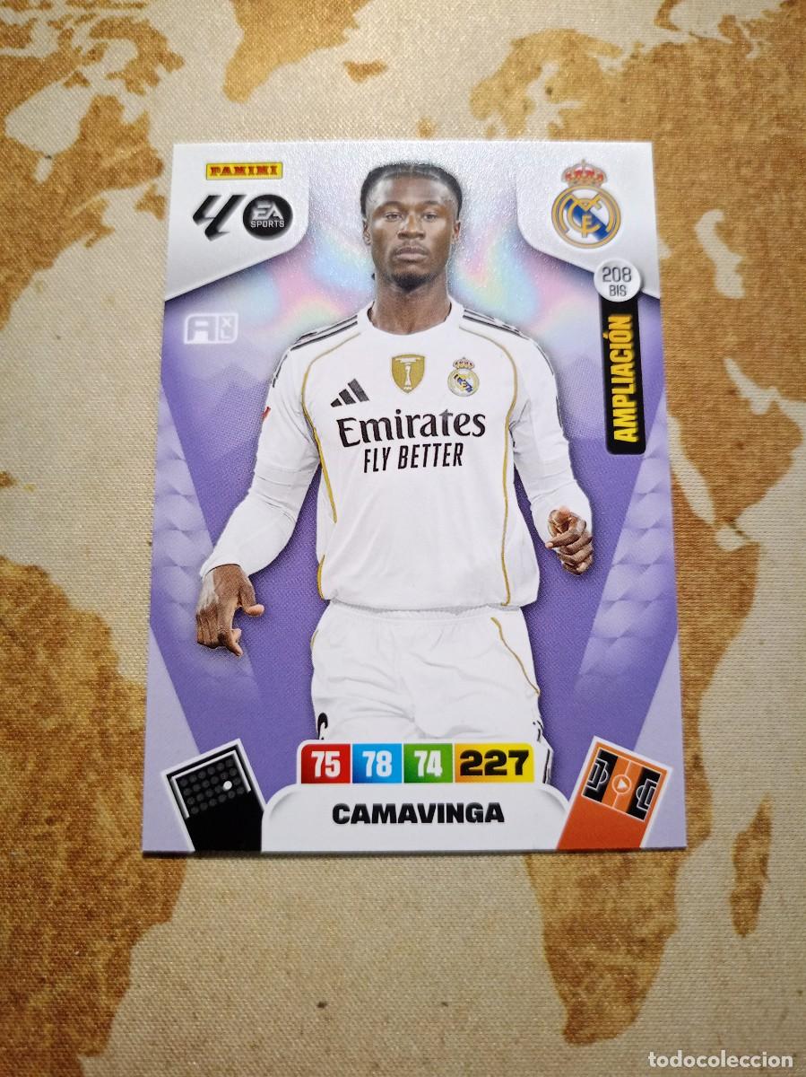 Cromos de f&uacute;tbol: Real Madrid 208 bis CAMAVINGA Adrenalyn 2025-26