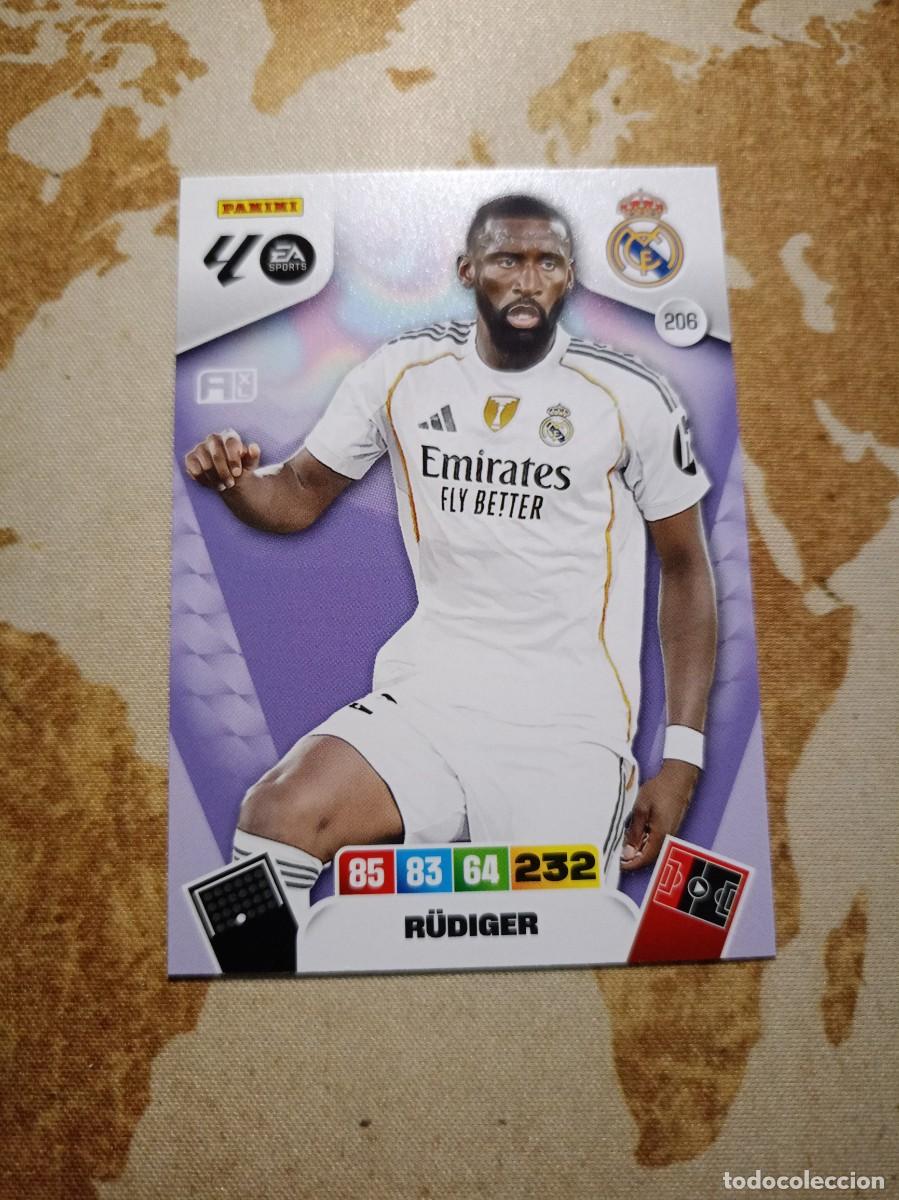 Cromos de f&uacute;tbol: Real Madrid 206 R&Uuml;DIGER Adrenalyn 2025-26