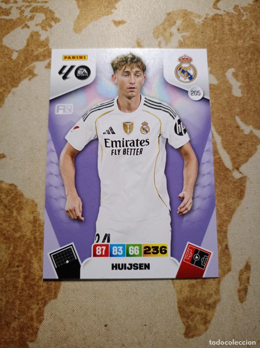 Cromos de f&uacute;tbol: Real Madrid 205 HUIJSEN Adrenalyn 2025-26
