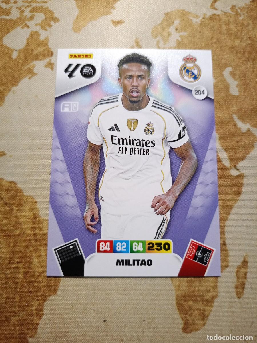 Cromos de f&uacute;tbol: Real Madrid 204 MILITAO Adrenalyn 2025-26