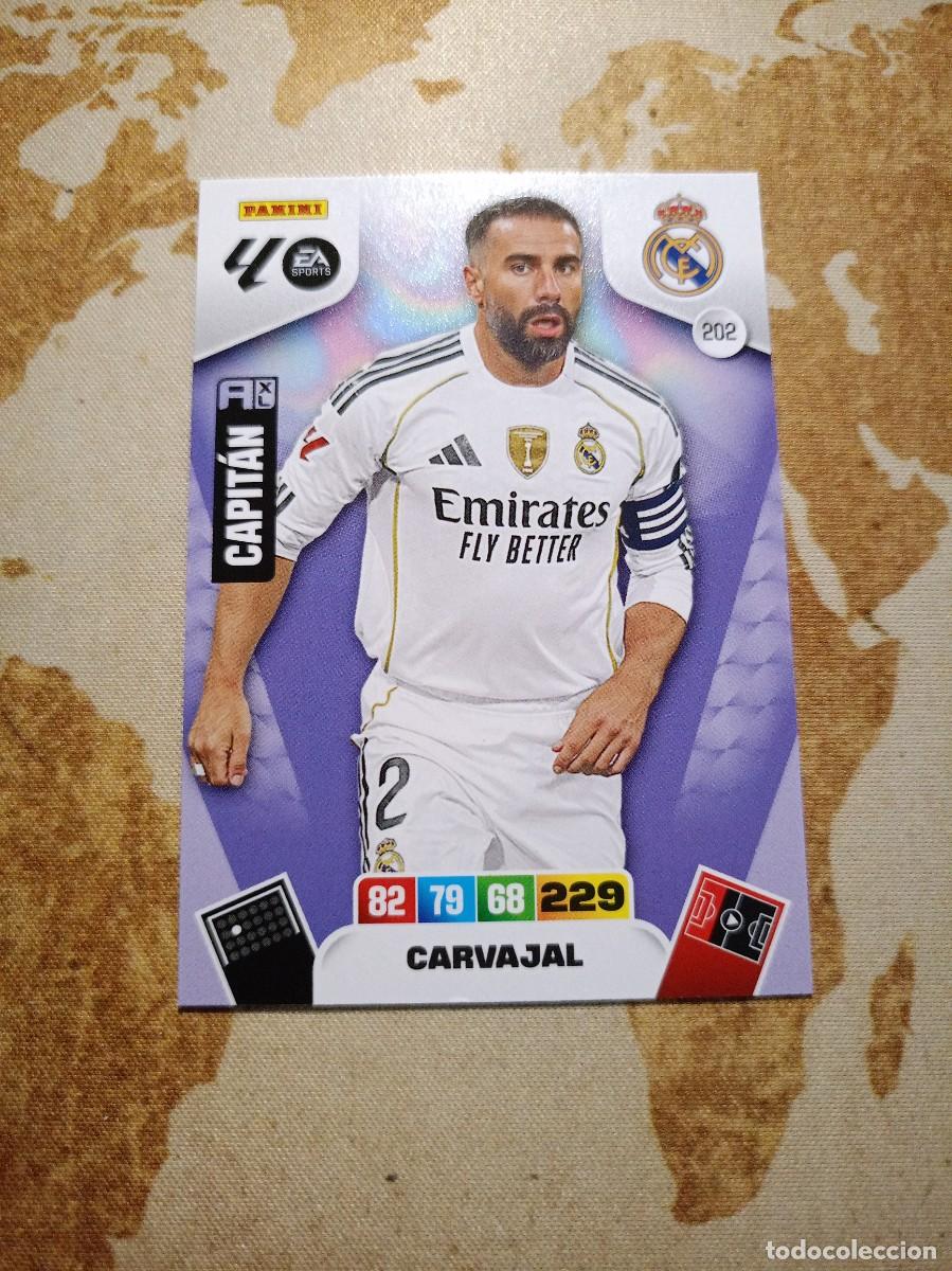 Cromos de f&uacute;tbol: Real Madrid 202 CARVAJAL Adrenalyn 2025-26