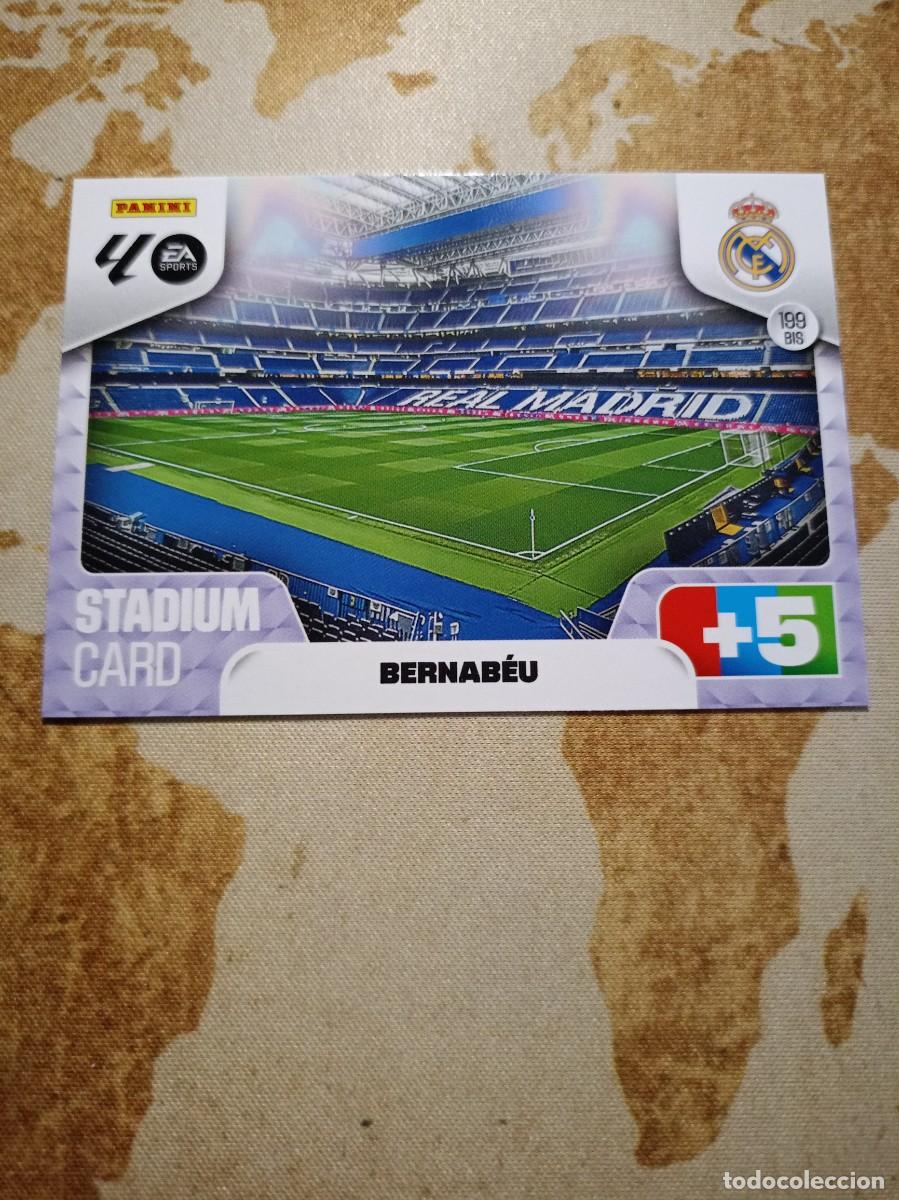 Cromos de f&uacute;tbol: Real Madrid 199 bis ESTADIO SANTIAGO BERNABEU Adrenalyn 2025-26