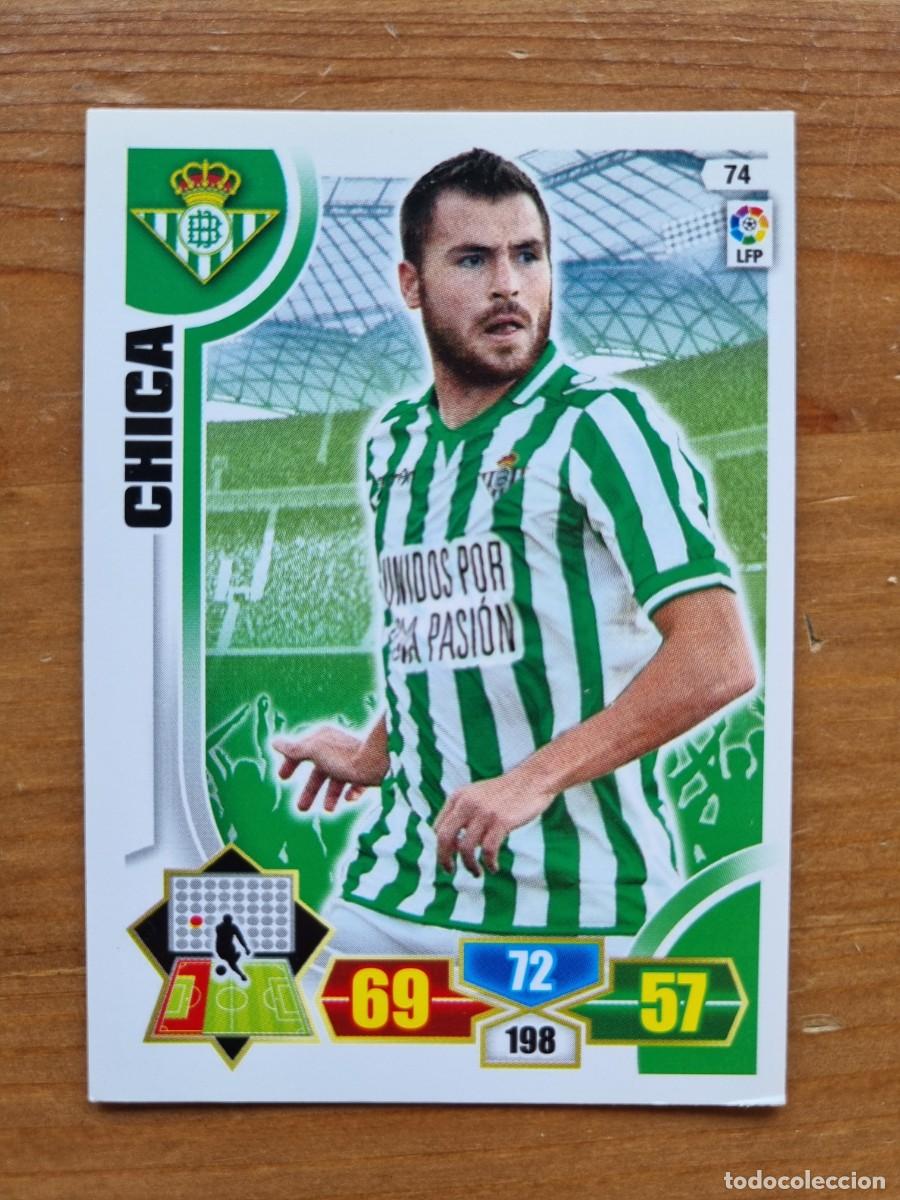 Cromos de f&uacute;tbol: 74 CHICA (Real Betis). Liga 2013 2014 13 14 Adrenalyn XL