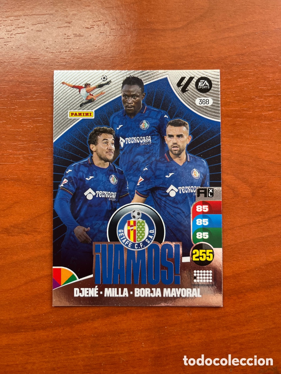 Cromos de f&uacute;tbol: 368 DJENE MILLA MAYORAL GETAFE VAMOS ADRENALYN XL 2024 2025LA LIGA CARD 24 25 PANINI