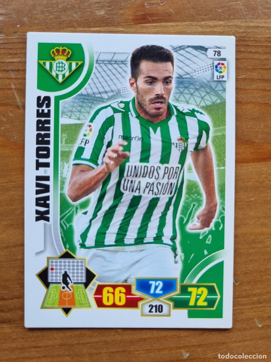 Cromos de f&uacute;tbol: 78 XAVI TORRES (Real Betis). Liga 2013 2014 13 14 Adrenalyn XL