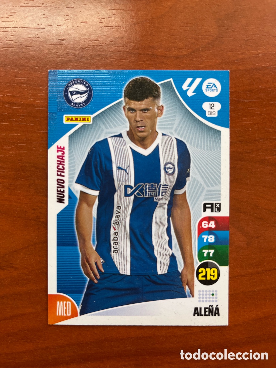 Cromos de f&uacute;tbol: 12 BIS ALE&Ntilde;A NUEVO FICHAJE ALAVES ADRENALYN XL 2024 2025LA LIGA CARD 24 25 PANINI