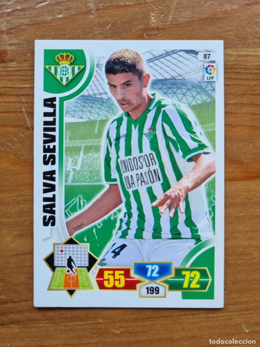 Football Stickers: 87 SALVA SEVILLA (Real Betis). Liga 2013 2014 13 14 Adrenalyn XL