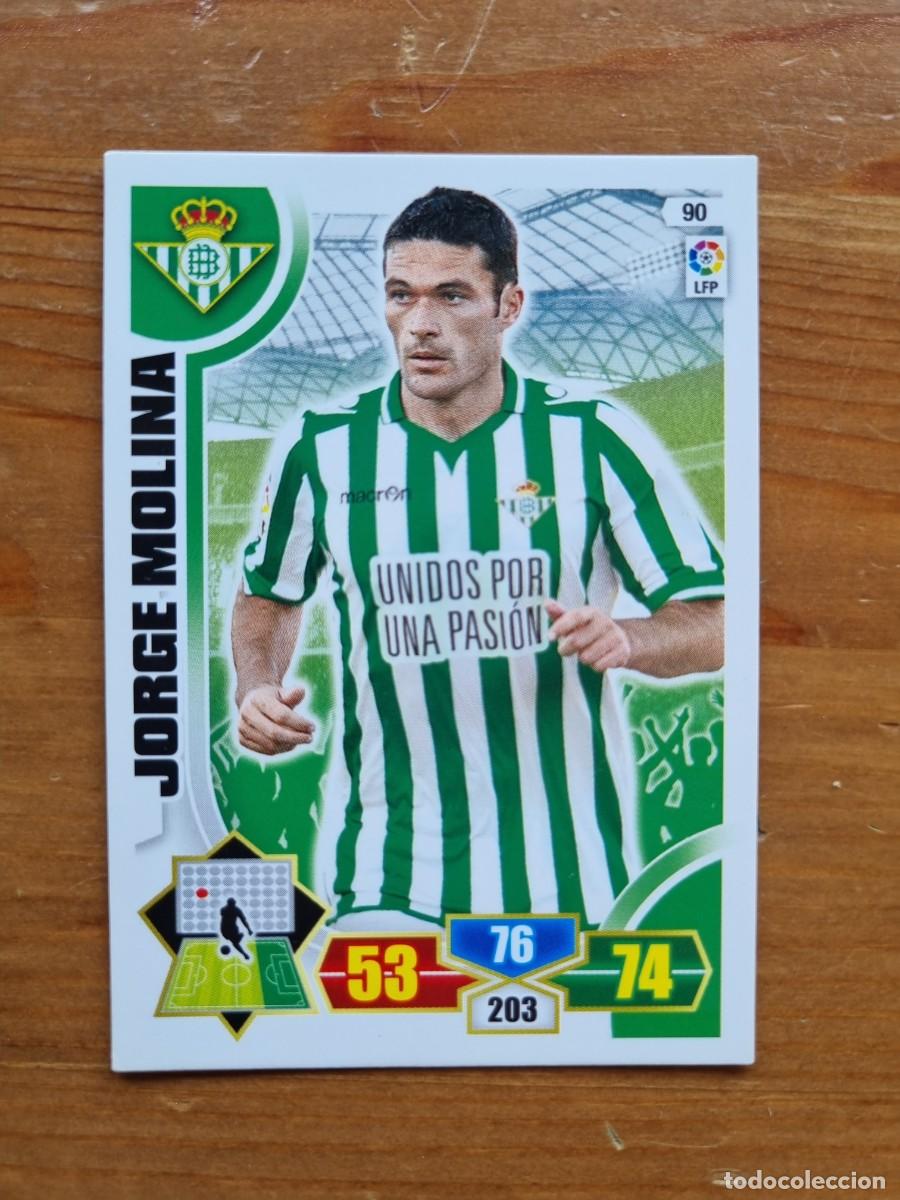 Cromos de f&uacute;tbol: 90 JORGE MOLINA (Real Betis). Liga 2013 2014 13 14 Adrenalyn XL