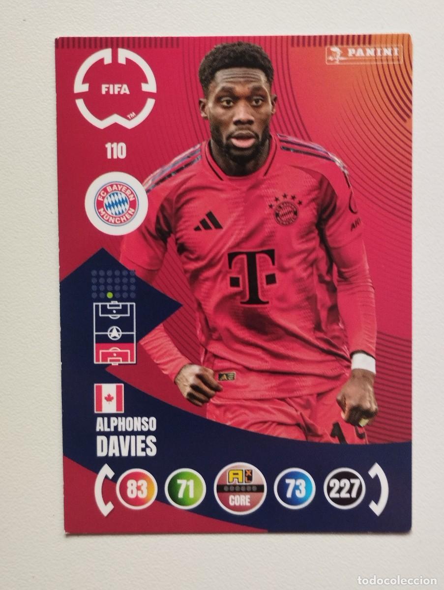 Fu&szlig;ball-Sticker: CROMO CARD 110 ALPHONSO DAVIES BAYERN MUNICH ADRENALYN CLUB WORLD CUP 25 MUNDIAL CLUBES 2025
