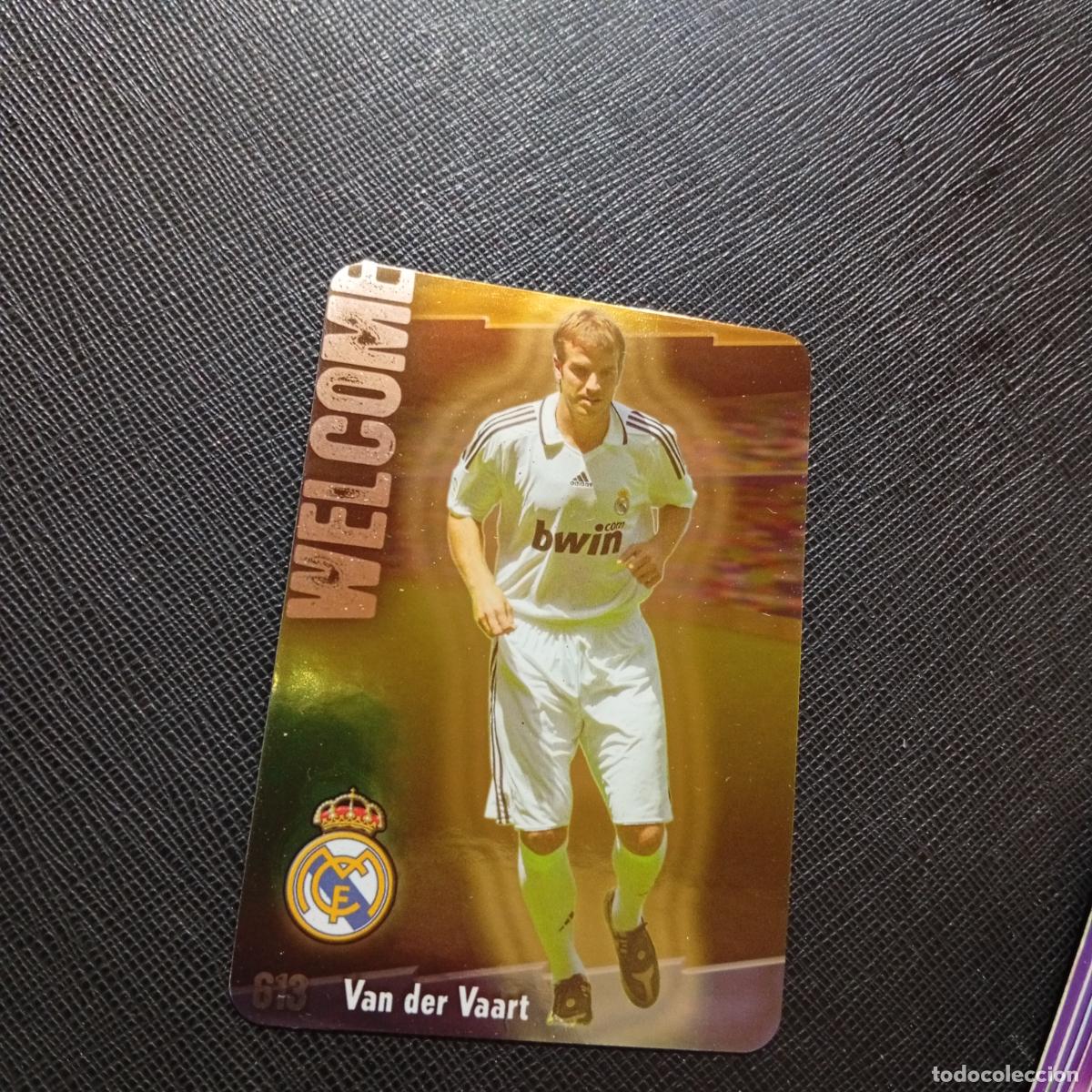 Fu&szlig;ball-Sticker: 613 VAN DER VAART REAL MADRID MUNDICROMO QUIZ GAME 2008 2009 FUTBOL 08 09 - A212 PG6 REDONDAS BRILLO