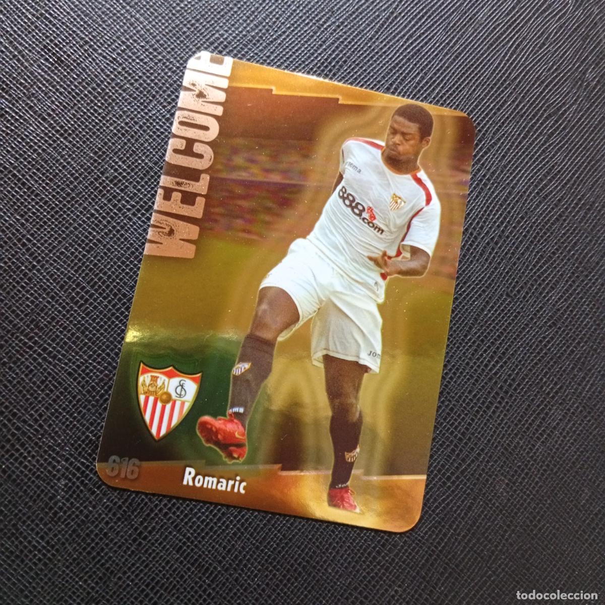 Fu&szlig;ball-Sticker: 616 ROMARIC SEVILLA MUNDICROMO QUIZ GAME 2008 2009 FUTBOL 08 09 - A212 PG6 BRILLO