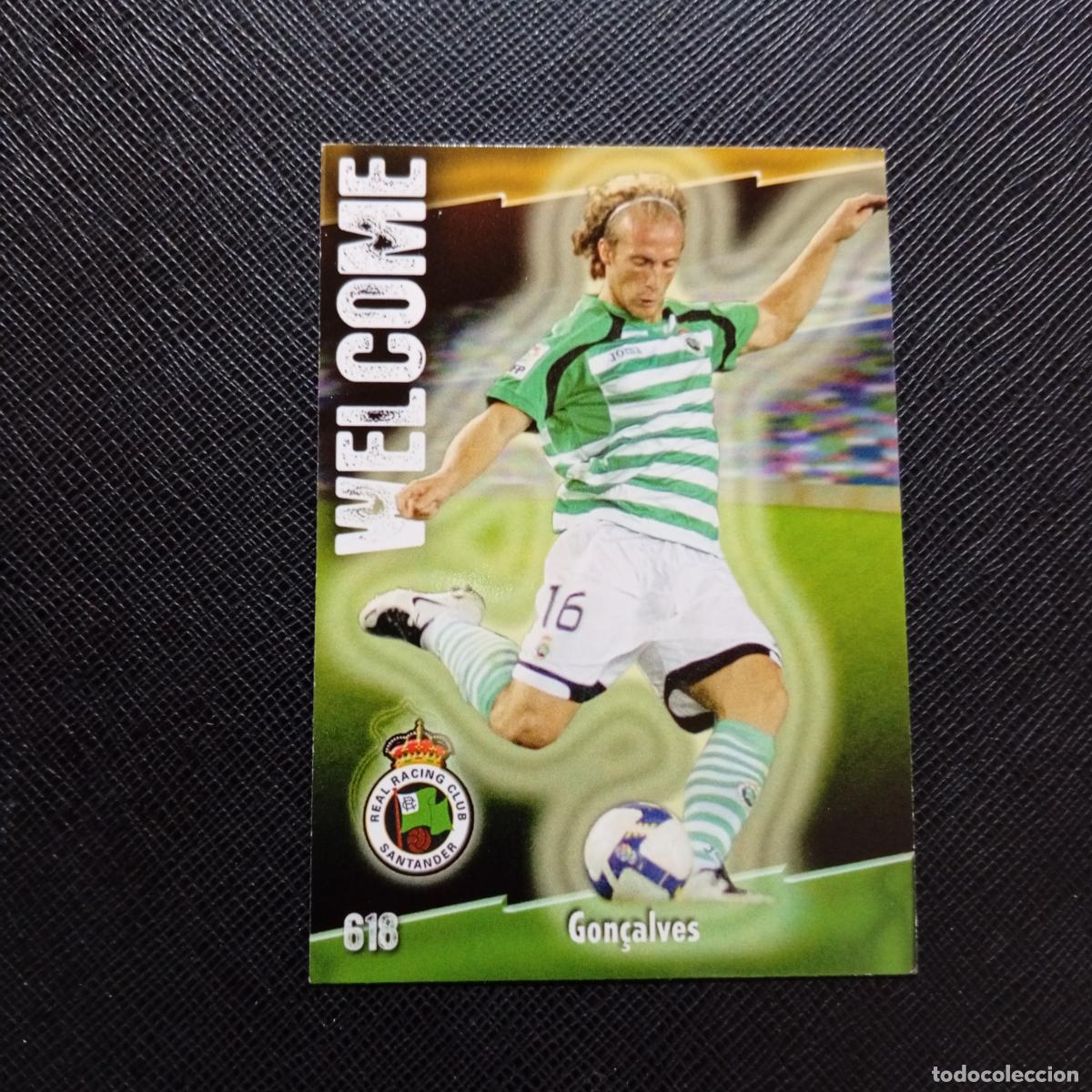 Cromos de f&uacute;tbol: 618 GONCALVES RACING SANTANDER MUNDICROMO QUIZ GAME 2008 2009 FUTBOL 08 09 - A212 PG7 MATE