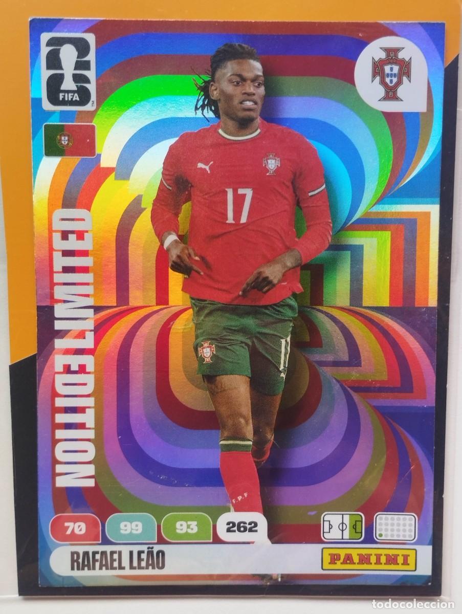 Cromos de f&uacute;tbol: CROMO CARD ADRENALYN MUNDIAL WORLD CUP 2026 LIMITED EDITION XXL RAFAEL LEAO PORTUGAL