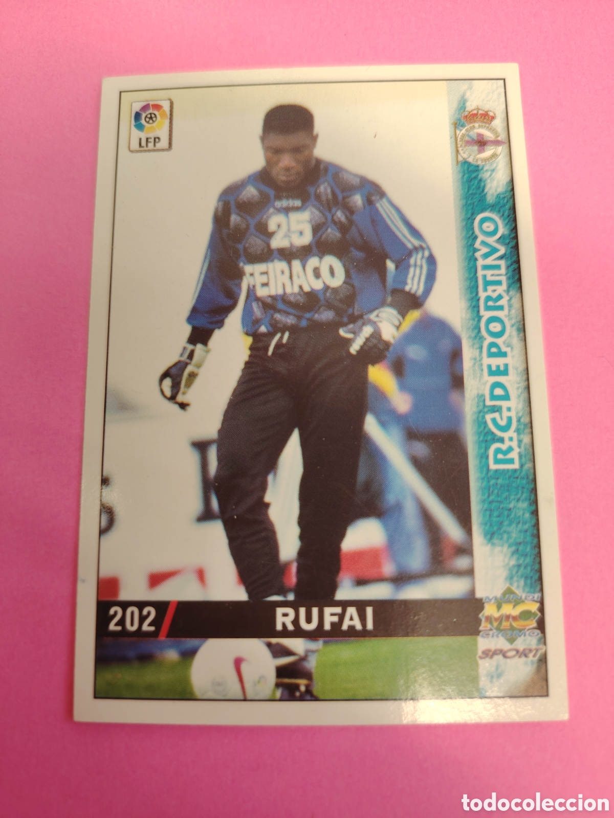 Cromos de f&uacute;tbol: DEPORTIVO-N&deg;202-RUFAI-MUNDICROMO FICHAS DE LA LIGA 1998 1999 98 99