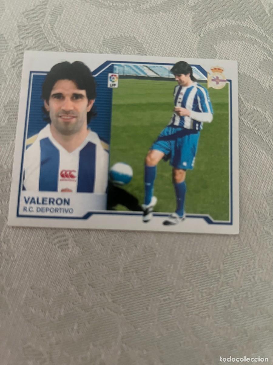 Cromos de f&uacute;tbol: VALERON COLOCA DEPORTIVO SIN PEGAR ESTE 2007 2008