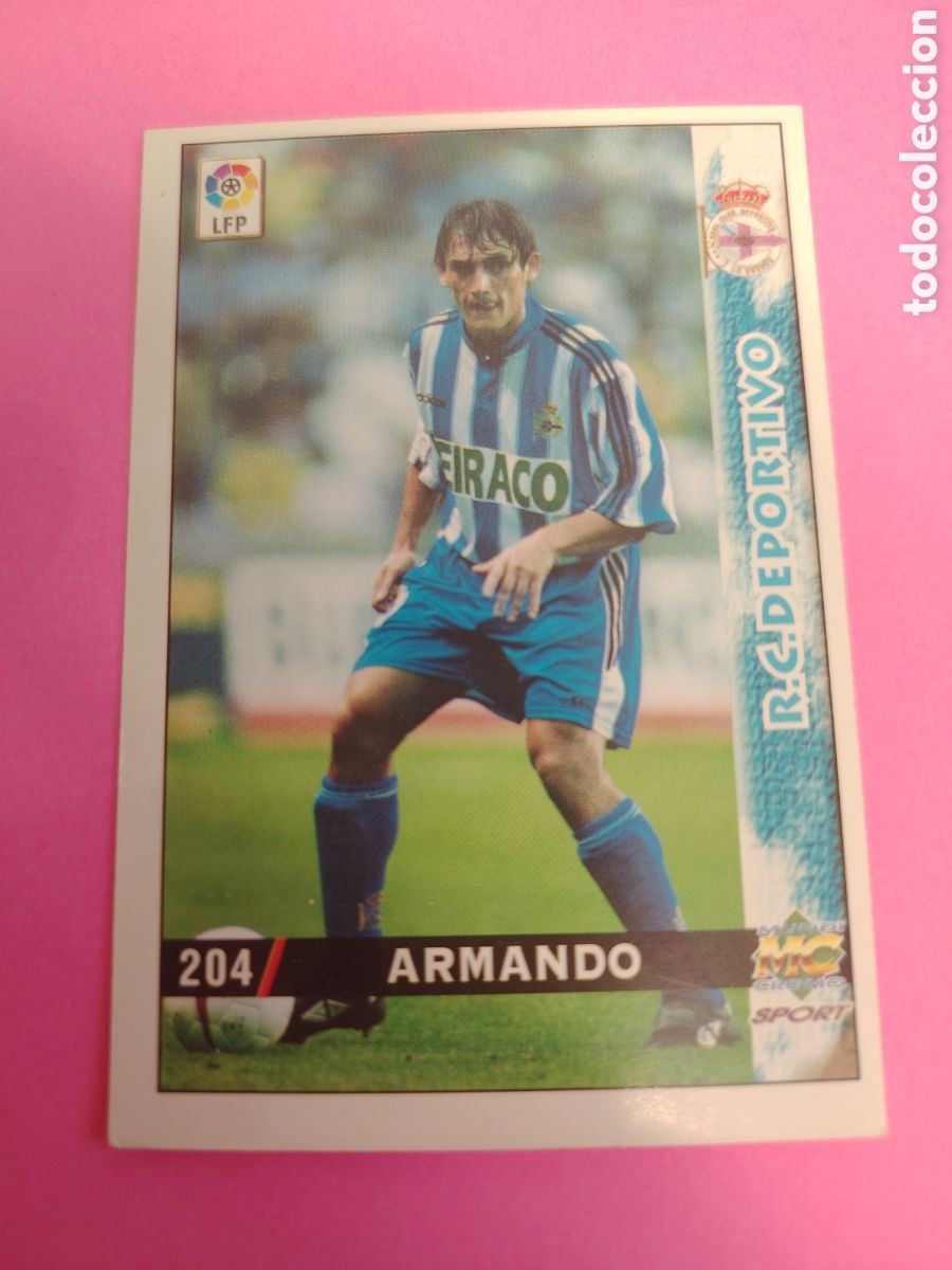 Cromos de f&uacute;tbol: DEPORTIVO-N&deg;204-ARMANDO-MUNDICROMO FICHAS DE LA LIGA 1998 1999 98 99