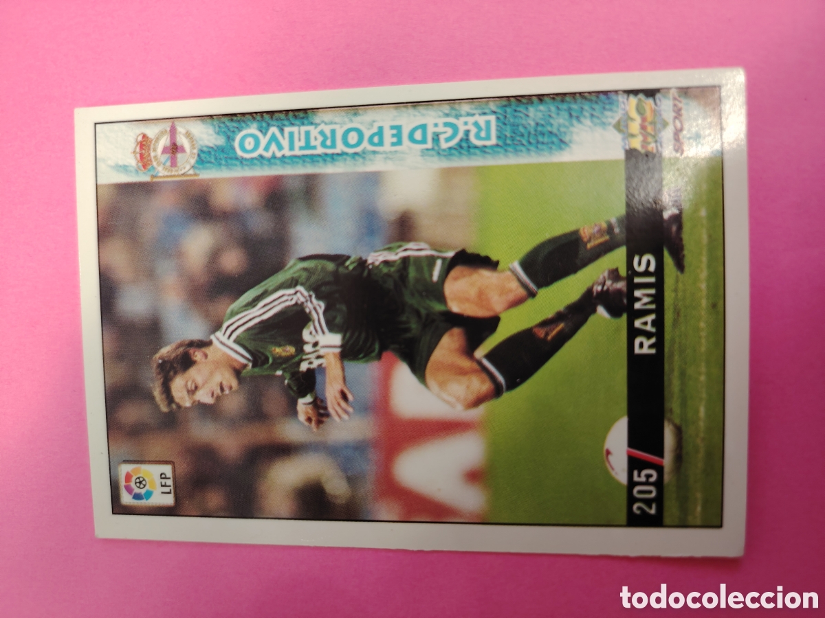 Cromos de f&uacute;tbol: DEPORTIVO-N&deg;205-RAMIS-MUNDICROMO FICHAS DE LA LIGA 1998 1999 98 99